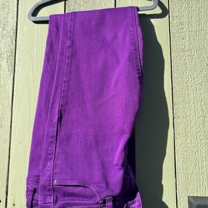 White House Black Market Rich Purple Slim Leg Jeans